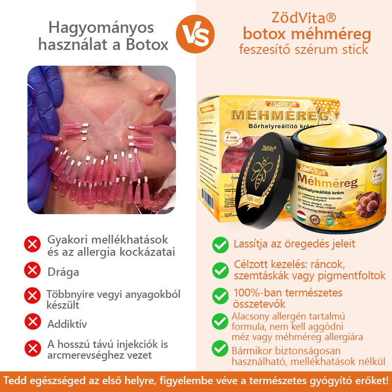 ✅ Bőrgyógyász ajánlása ✨ ZödVita® Méhméreg Bőr Helyreállító Krém 🔥 Magyar fejlesztés, magyarországi gyártás és szállítás