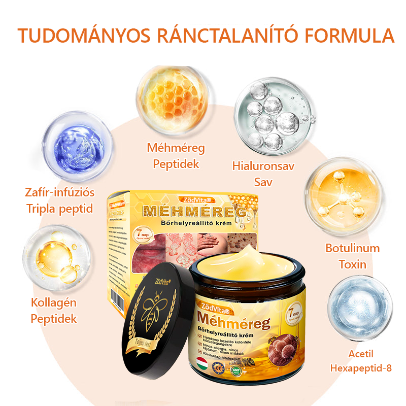 ✨ Bőrgyógyász ajánlása ✨ ZödVita® Méhméreg Bőr Helyreállító Krém 🔥 Magyar fejlesztés, magyarországi gyártás és szállítás