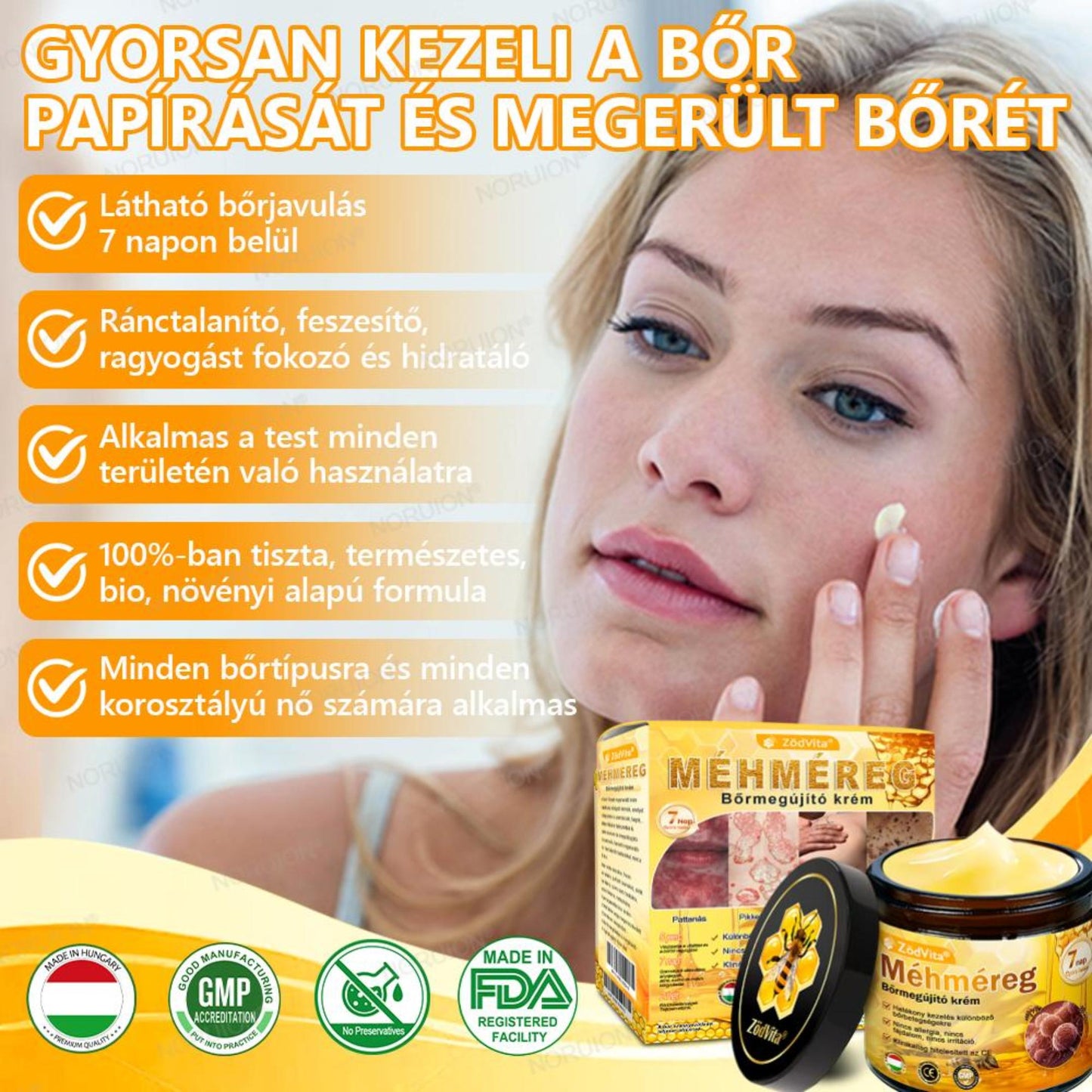 ✅ Bőrgyógyász ajánlása ✨ ZödVita® Méhméreg Bőr Helyreállító Krém 🔥 Magyar fejlesztés, magyarországi gyártás és szállítás