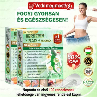 BSWELL® Nano mikrotűs karcsúsító tapasz (Csak naponta egyszer, látható változások 28 nap alatt) ✅ Elhízás, szív- és érrendszeri egészség, cukorbetegség, alvási apnoé, bélflóra, ízületi problémák és egyéb tünetek esetén
