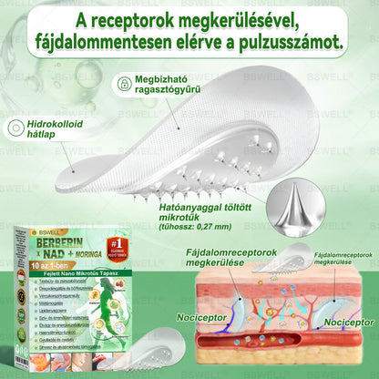 BSWELL® Nano mikrotűs karcsúsító tapasz (Csak naponta egyszer, látható változások 28 nap alatt) ✅ Elhízás, szív- és érrendszeri egészség, cukorbetegség, alvási apnoé, bélflóra, ízületi problémák és egyéb tünetek esetén