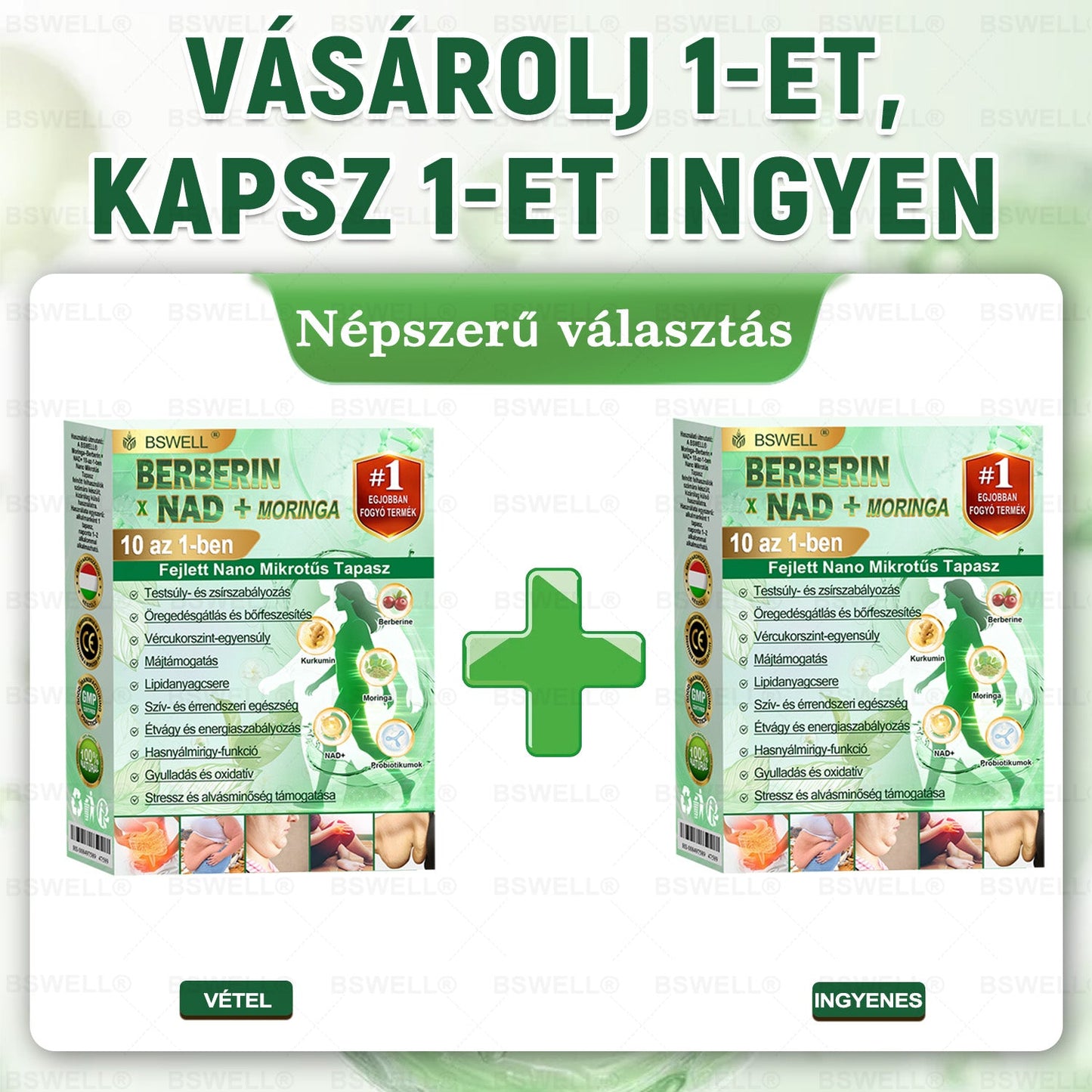 BSWELL® Nano mikrotűs karcsúsító tapasz (Csak naponta egyszer, látható változások 28 nap alatt) ✅ Elhízás, szív- és érrendszeri egészség, cukorbetegség, alvási apnoé, bélflóra, ízületi problémák és egyéb tünetek esetén