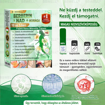 BSWELL® Nano mikrotűs karcsúsító tapasz (Csak naponta egyszer, látható változások 28 nap alatt) ✅ Elhízás, szív- és érrendszeri egészség, cukorbetegség, alvási apnoé, bélflóra, ízületi problémák és egyéb tünetek esetén