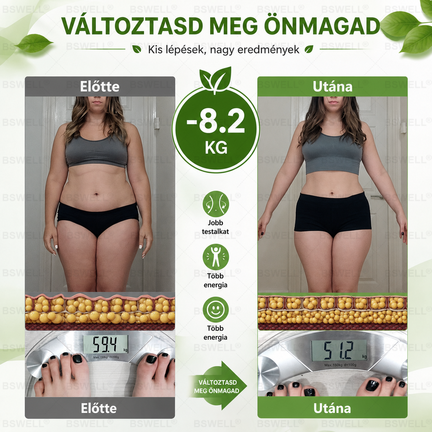 🏆🏆 BSWELL® Nano mikrotűs karcsúsító tapasz