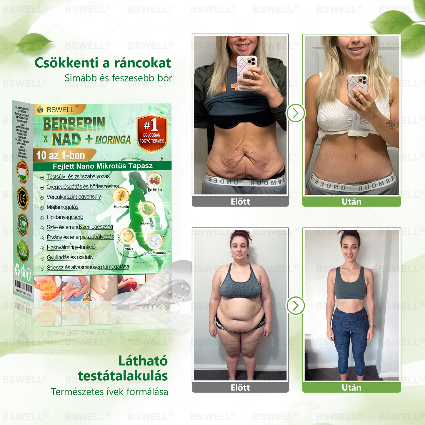🏆🏆 BSWELL® Nano mikrotűs karcsúsító tapasz