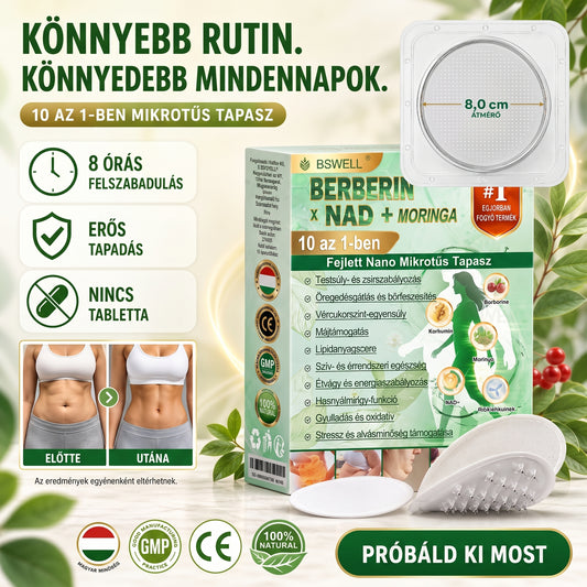🏆🏆 BSWELL® Nano mikrotűs karcsúsító tapasz(Csak naponta egyszer, látható változások 28 nap alatt) ✅