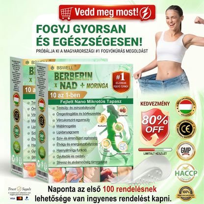 🧑‍⚕️ BSWELL® Nano mikrotűs karcsúsító tapasz (Csak naponta egyszer, látható változások 28 nap alatt) ✅ Elhízás, szív- és érrendszeri egészség, cukorbetegség, alvási apnoé, bélflóra, ízületi problémák és egyéb tünetek esetén